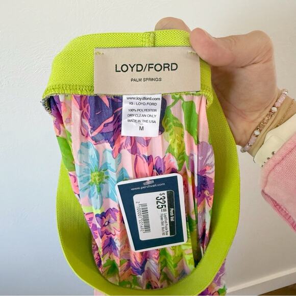 NWT Loyd/Ford Vega Floral Pleated Midi Skirt Sz M - Picture 3 of 6